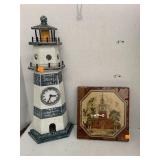 Lighthouse Clock and Independence Hall Clock