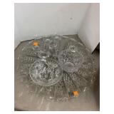 Large Glass Tray, Candle Holders, Dishes