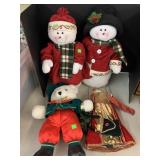 Snowman decorations, Bear, Topper