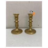 Set of heavy metal candle holders