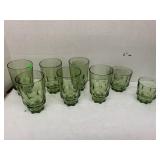 Vntg Hazel Atlas Green Glasses