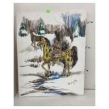 Signed painting on canvas (Anna Sandhu Ray)