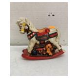 Ceramic rocking horse bank (chip)