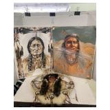 Native American Dream Catcher and 2 Pictures