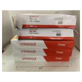 3 reams of Paper and 2 boxes of File Folders