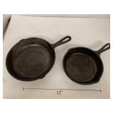 2cnt Cast Iron Skillets