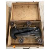 Roller skates and Box