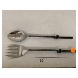Serving Spoon and Fork
