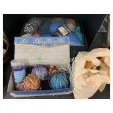 Group of Yarn, Latch Hook Items, Floss