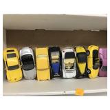 Box of 8 Metal Cars, Pull Backs