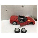 Corvette metal car, Wheels Off, See Pictures