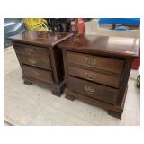 2cnt Side Tables, approx 25.5in x 16in x H 26.5in