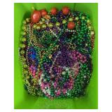 Tote of Mardi Gras Bead necklaces