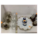 Egg Dish, Glasses, S&P Shakers
