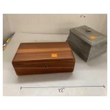 Lane Jewelry Box and Wooden Box