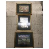 3 Decorative metallic Pictures