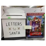 Sing and Snow Train and Metal Letters to Santa