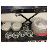 Crystal Federal Glass Co. (6- cups, 3- Dinner,