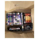 Box of Disney VHS & DVDs