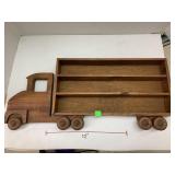 Wooden Truck Display Shelf