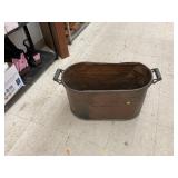 Vntg Atlantic Copper wash tub