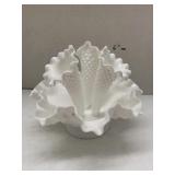 Vntg Fenton Milk Glass