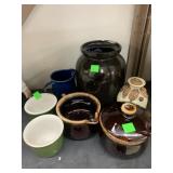 Pitchers, cups, chips