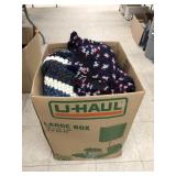 Box of Afghans & Blankets