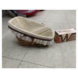 Longaberger Basket and Avon Motor Home Bottle