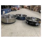 3cnt Dog Bowls