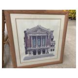 Framed Signed Print - Elkhart High School 24.5 x