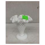 Hobnail Milk Glass Vase