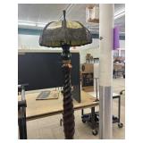 Floor Lamp w/ Slag Glass Shade