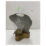 Vintage Climax kerosene/oil lamp and globe