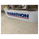 Marathon Metal Sign - approx 7ft long