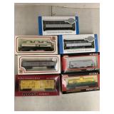 7cnt HO Scale Train Cars in Boxes