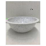 Rainbow confetti melamine bowl