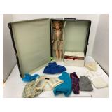 Tammy doll, case, and clothes