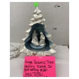 Vntg Ceramic Nativity Tree