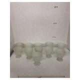 11cnt Frosted Glass Goblets