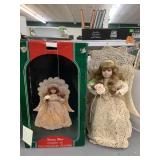 Porcelain Doll Animated Angel, Lights Up and