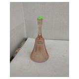 Fenton Pink Glass Bell