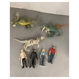 Dinosaurs and 4 Figures
