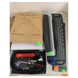 Paper Cutters, Solder Gun, Misc