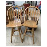 2 Wooden stools