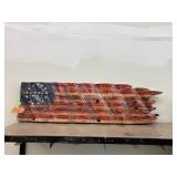 Wooden 1776 We The People Flag 3 ft