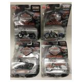 4 Toy Harley Davidson Motorcycles