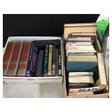 2 boxes, Books , diary of Ann frank and map