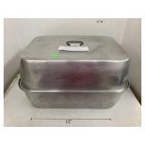 Vntg Aluminum Roasting Pan