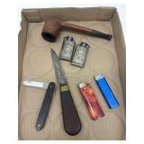 Pipe, Knives, Lighters